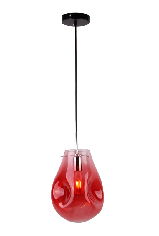 Glass Lamp Red