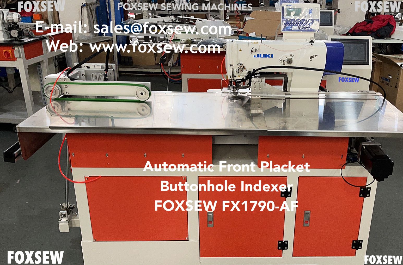 Automatic Shirts Front Placket Buttonhole Indexer Foxsew Fx1790 Af 4