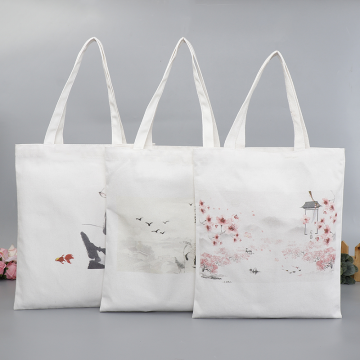 Handmade Canvas Tote Shopping Bag