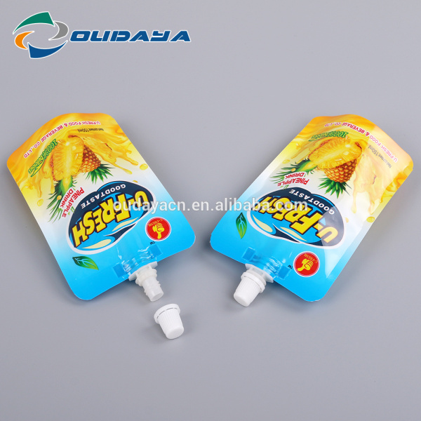 Pineapple Packaging Juice Bag Beverage Pouch with Spout