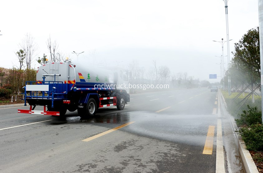 water carrying truck in action 5