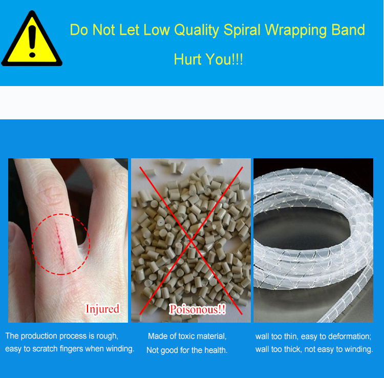Electrical Wire Spiral Wrapping Bands