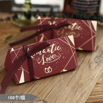 Retail red paper candy package