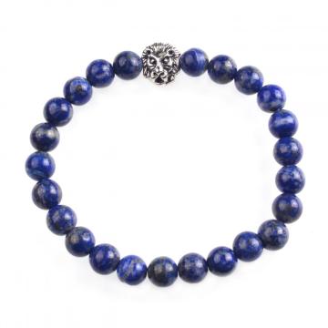 Lapis Lazuli Beads Fashion Lion Bracelet Bangle