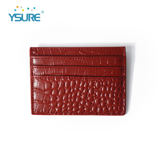 Factory Price Pu Leather Business Credit Card Holder