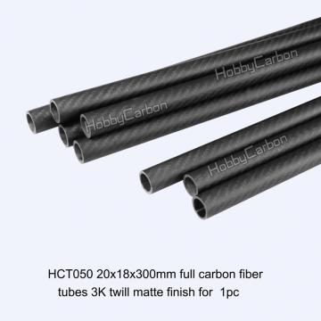 15*12*1000mm Carbon Fiber Tubes Matte Finish