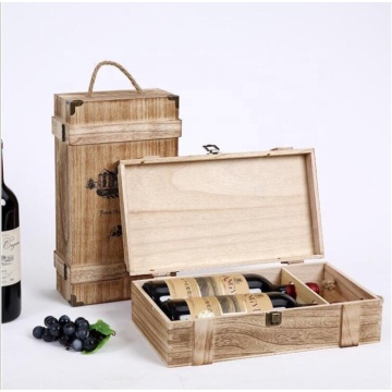 Gift wooden wine box