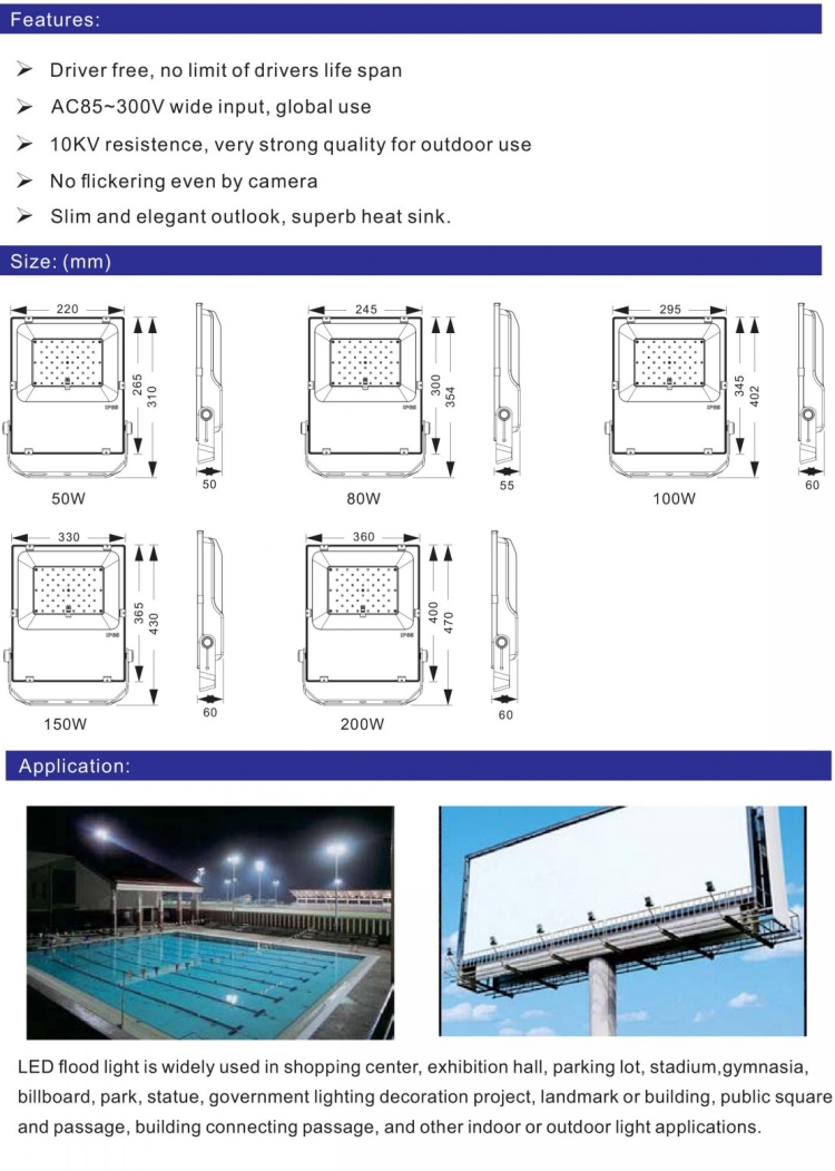 LED Flood Light Fixtures