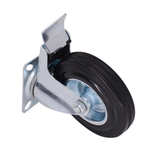 5 Inch Rubber Swivel Wheels With Brake