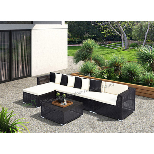 5pcs Elegant Outdoor Wicker Patio Garden Sofa Furnitures
