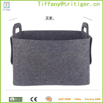 Customized high quality diy household organizer home use household organizer foldable gray cube storage box