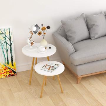 Round classic design modern MDF wooden coffee table