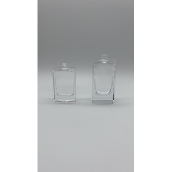 Perfume bottle of 50ml rectangular glass bottle