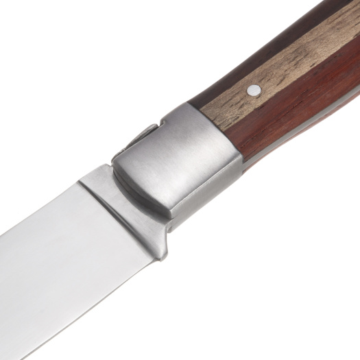 Single bolster steak knife with DUO handle