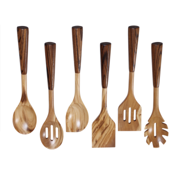 Olive wood utensil set of 6 pcs