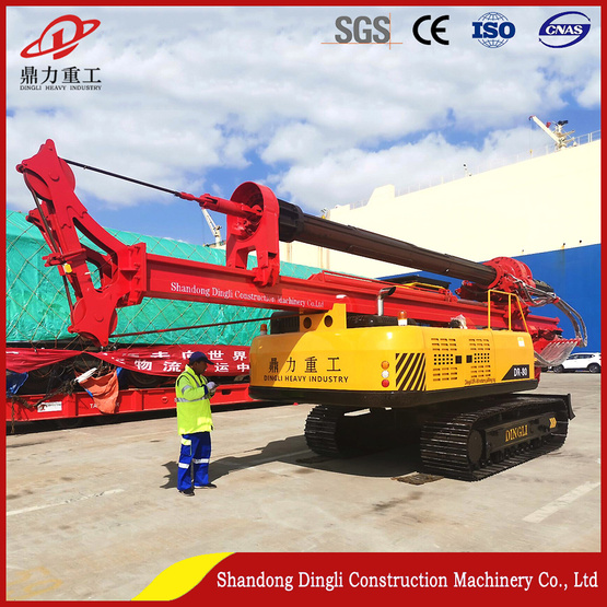 Customized rig for 20m concrete foundation engineering