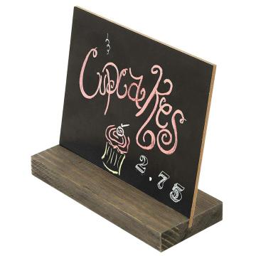Mini Tabletop Chalkboard Signs with Rustic Wood Stands