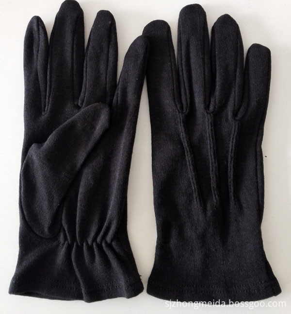 100 Cotton Gloves For Marching Band Black
