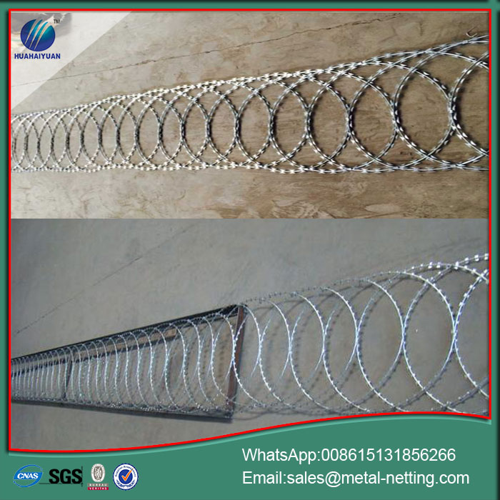security flat razor wire concertina flat wire
