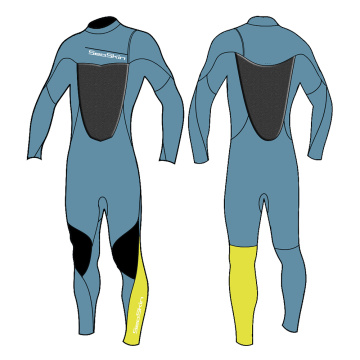 Seaskin Men's 3/2 Chest Zip Wetsuit For Surfing