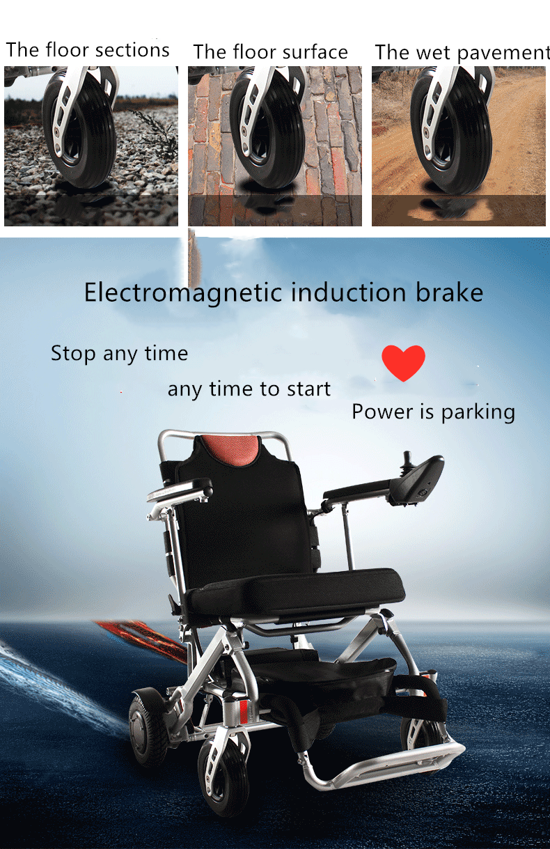 Electronic Powered Wheelchairs With Lithium Battery