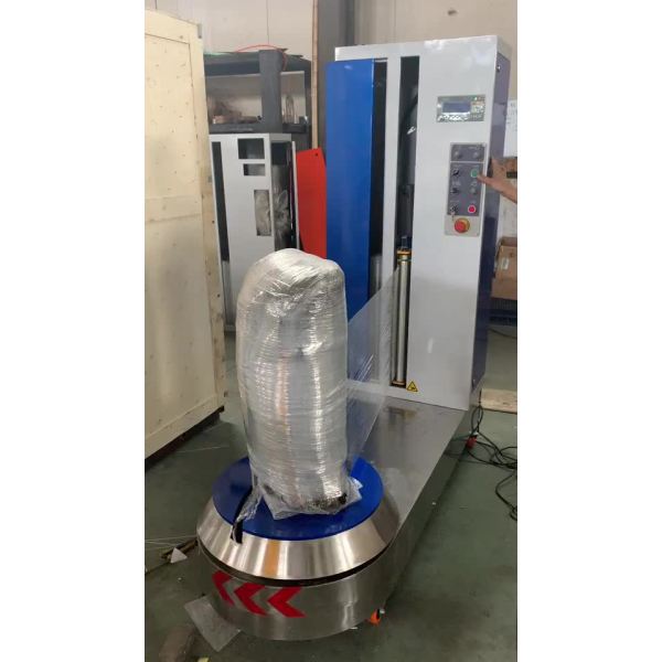 Intelligent luggage baggage wrapping machine for airport