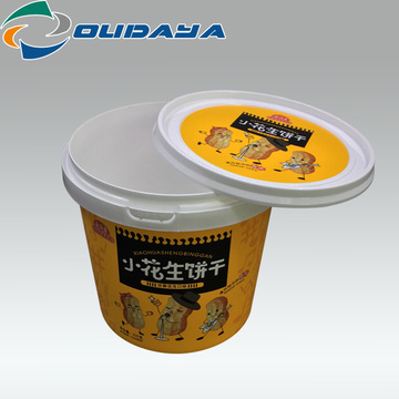 customized Round Plastic bucket Container