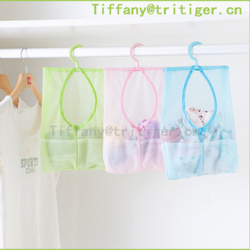 Hot Sale popular High Quality Bathroom Save Space Tub Shower Hanging Mesh Organizer colorful Hanging pockets organizer