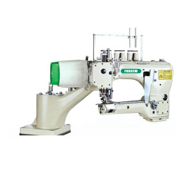 Direct drive 4 needle 6 thread feed-off-the-arm interlock sewing machine