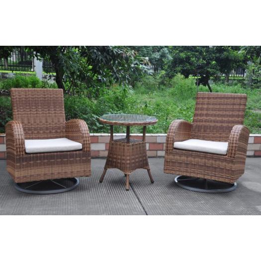 Outdoor Wicker Bistro Swivel Chair Rattan Furniture