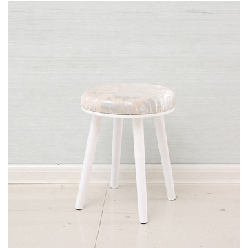 White portable wooden dressing table set