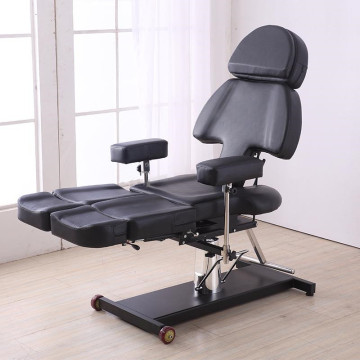 Multifunctional black color tattoo chairs/tattoo beds