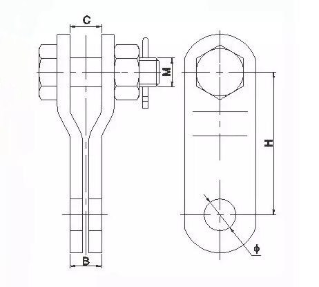 PS Type Parallel Groove Clevis