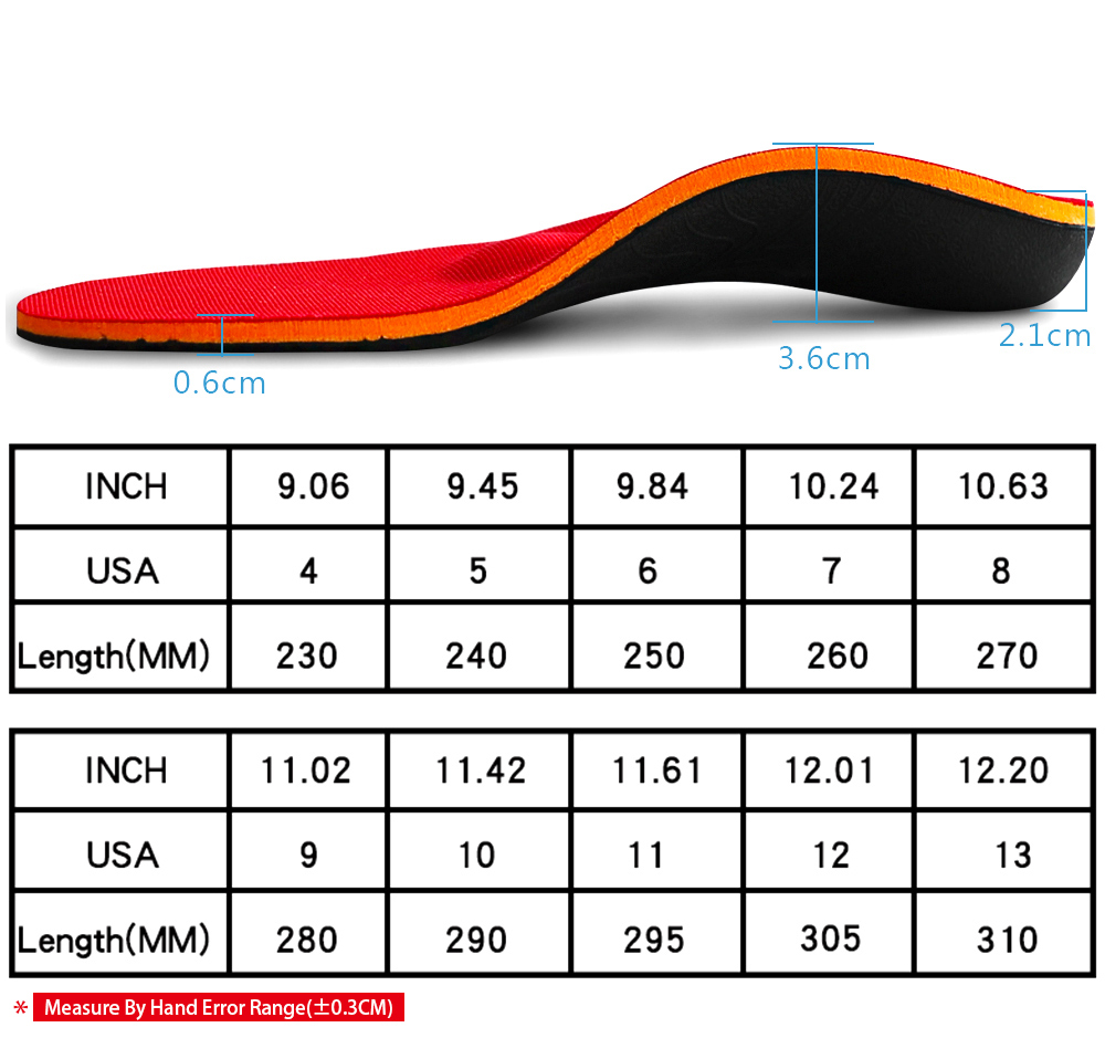 Flat feet insoles