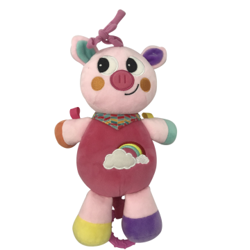 Plush Pink Pig With Music