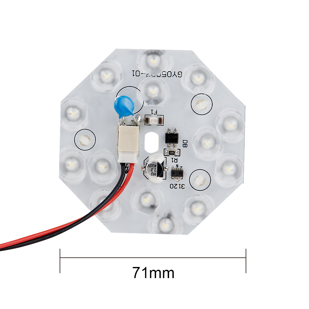 Lighting Chart of 220v smd 2835 Round 5W AC LED Module