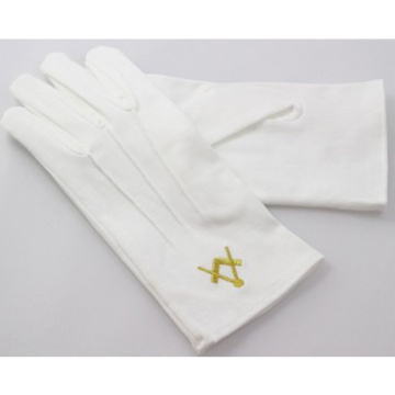 Free White Cotton Glove Wholesale Masonic Gloves