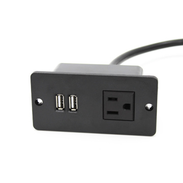 US Single Outlet With 2 USB Ports Furniture&Office
