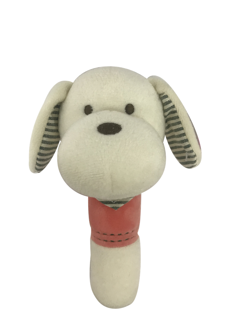 White Dog Squeaker Toy