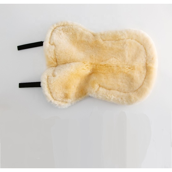 Sheepskin horse half saddle pad