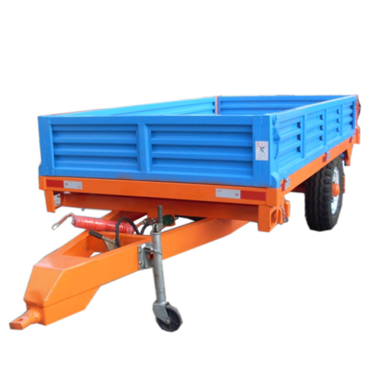 Two wheel Compact tractor tipper trailer