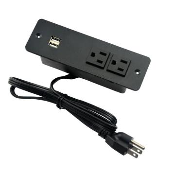 US Dual Power Outlets With Internet Port&USB