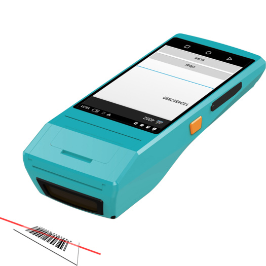 Handheld Android POS PDA with printer