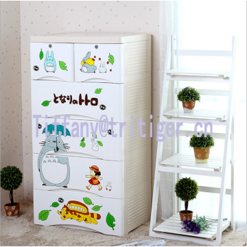 Closet Specific Use and plastic 100% new PP Material plastic storage wardrobe