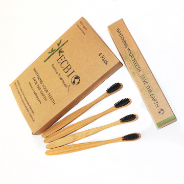 FDA Approved 100% biodegradable natural bamboo toothbrush