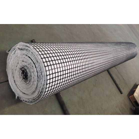 Combined PP Biaxial Geogrid With Geotextile