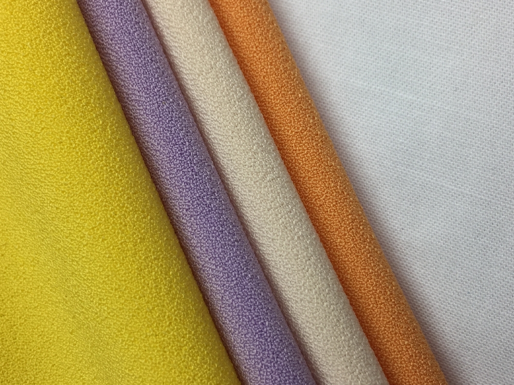 Polyester Crepe Solid Fabric