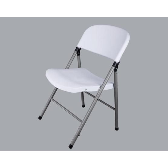 White PP Injection Folding Chair