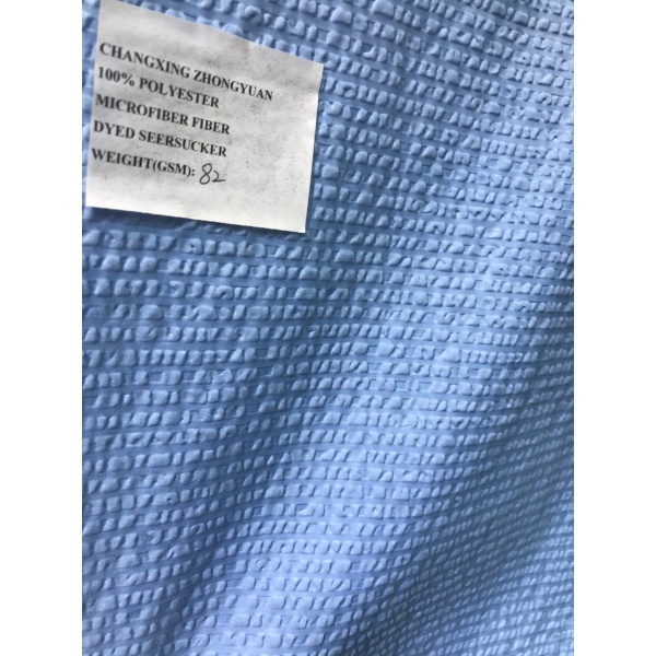 Dyed Seersucker Microfiber Fabric