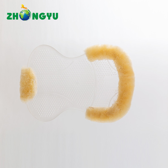 Sheepskin gel transparent half pad